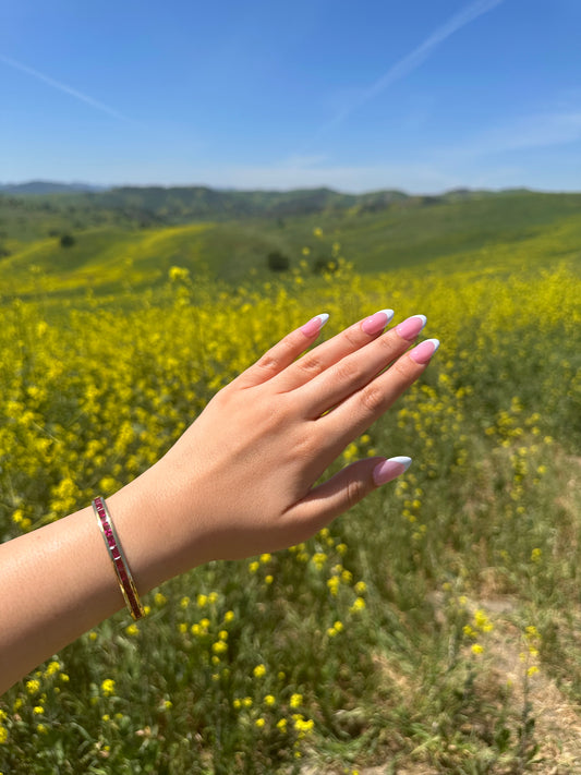 Desert Rose Bangle Bracelet